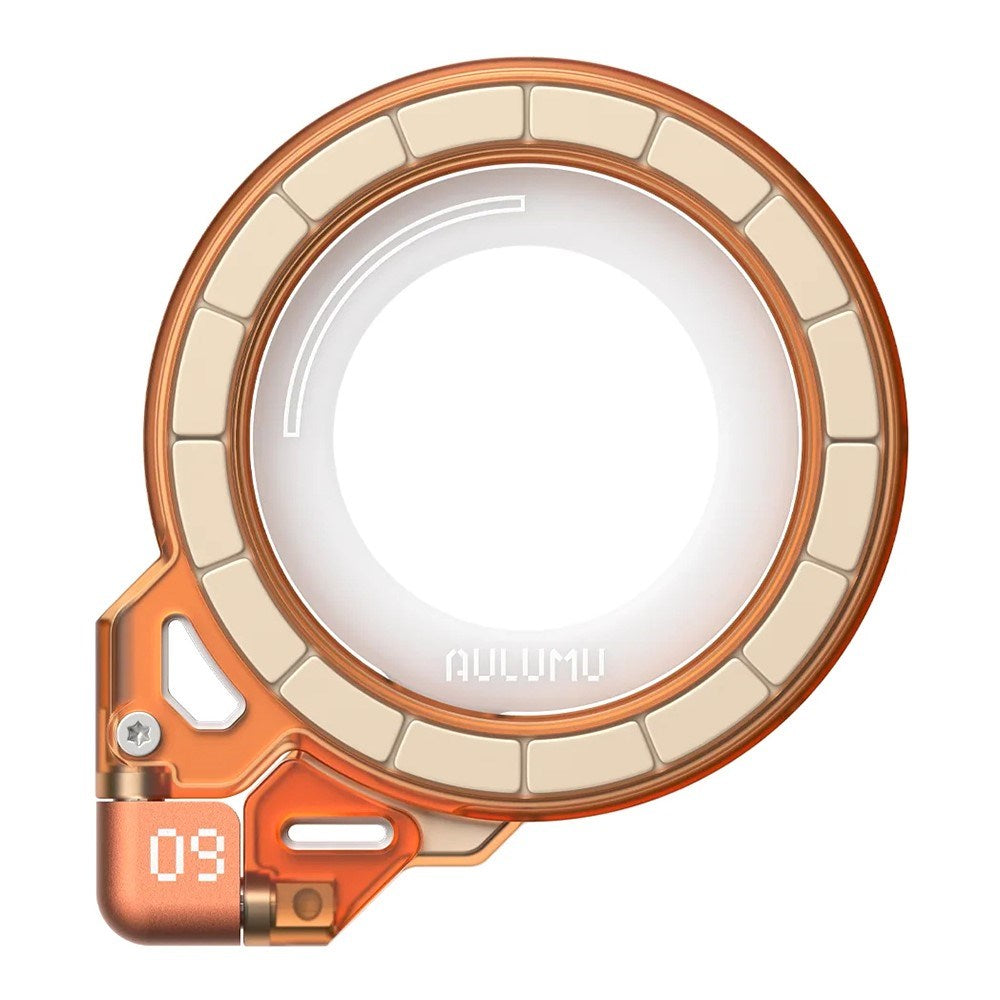 AULUMU Magnetisk 360° Roterende Mobilholder m. Z-Akse - MagSafe Kompatibel - Orange