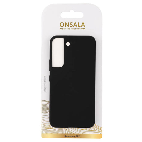 Samsung Galaxy S22 Onsala Collection Liquid Silikone Cover - Black
