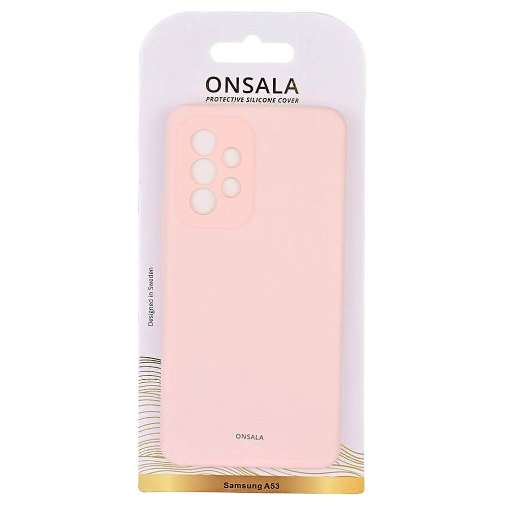 Samsung Galaxy A53 (5G) Onsala Collection Liquid Silikone Cover - Chalk Pink