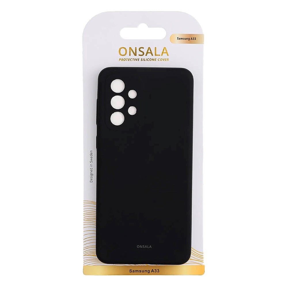Samsung Galaxy A33 (5G) Onsala Collection Liquid Silikone Cover - Black
