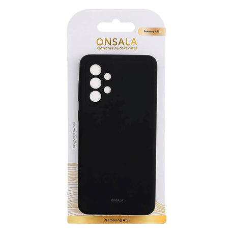 Samsung Galaxy A33 (5G) Onsala Collection Liquid Silikone Cover - Black