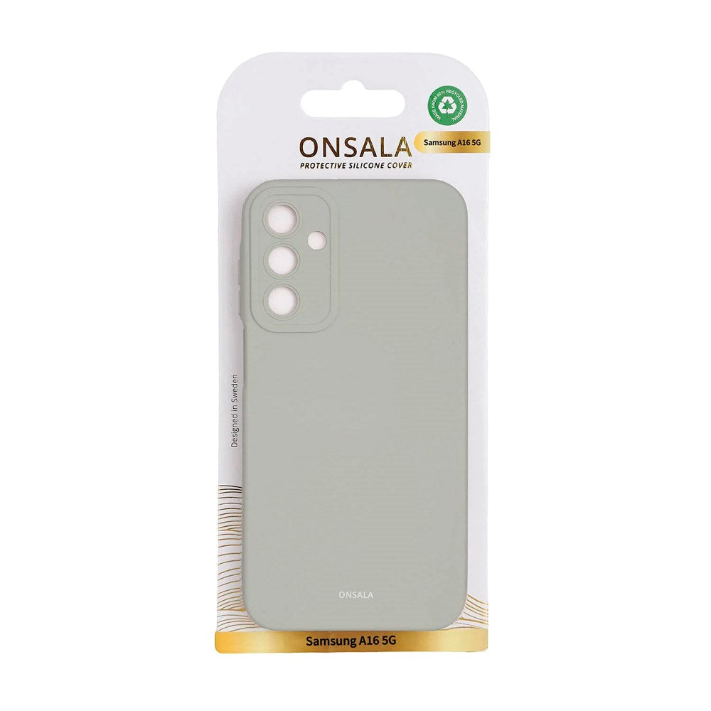 ONSALA Samsung Galaxy A16 Silikone Bagside Genanvendeligt Plast - Grå