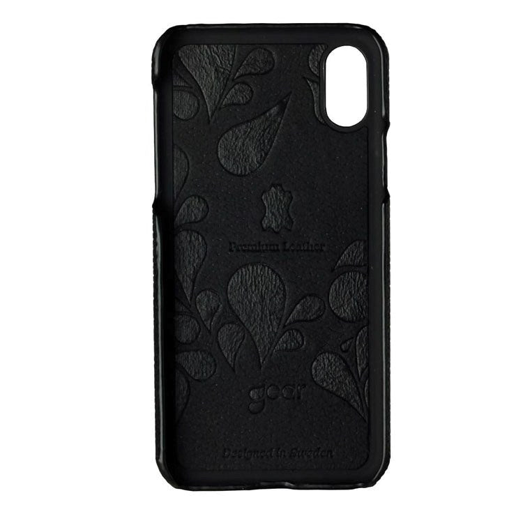 iPhone X / XS Onsala COLLECTION Mobil Cover Sort Læder