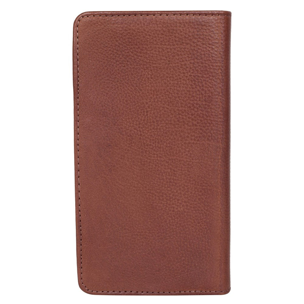 Buffalo Wallet Ægte Læder Universal Etui m. Pung (Maks. Mobil: 150 x 65mm) - Brun