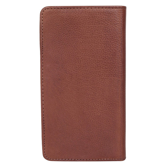 Buffalo Wallet Ægte Læder Universal Etui m. Pung (Maks. Mobil: 150 x 65mm) - Brun