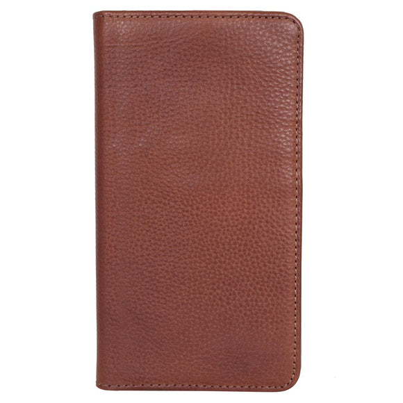 Buffalo Wallet Ægte Læder Universal Etui m. Pung (Maks. Mobil: 150 x 65mm) - Brun