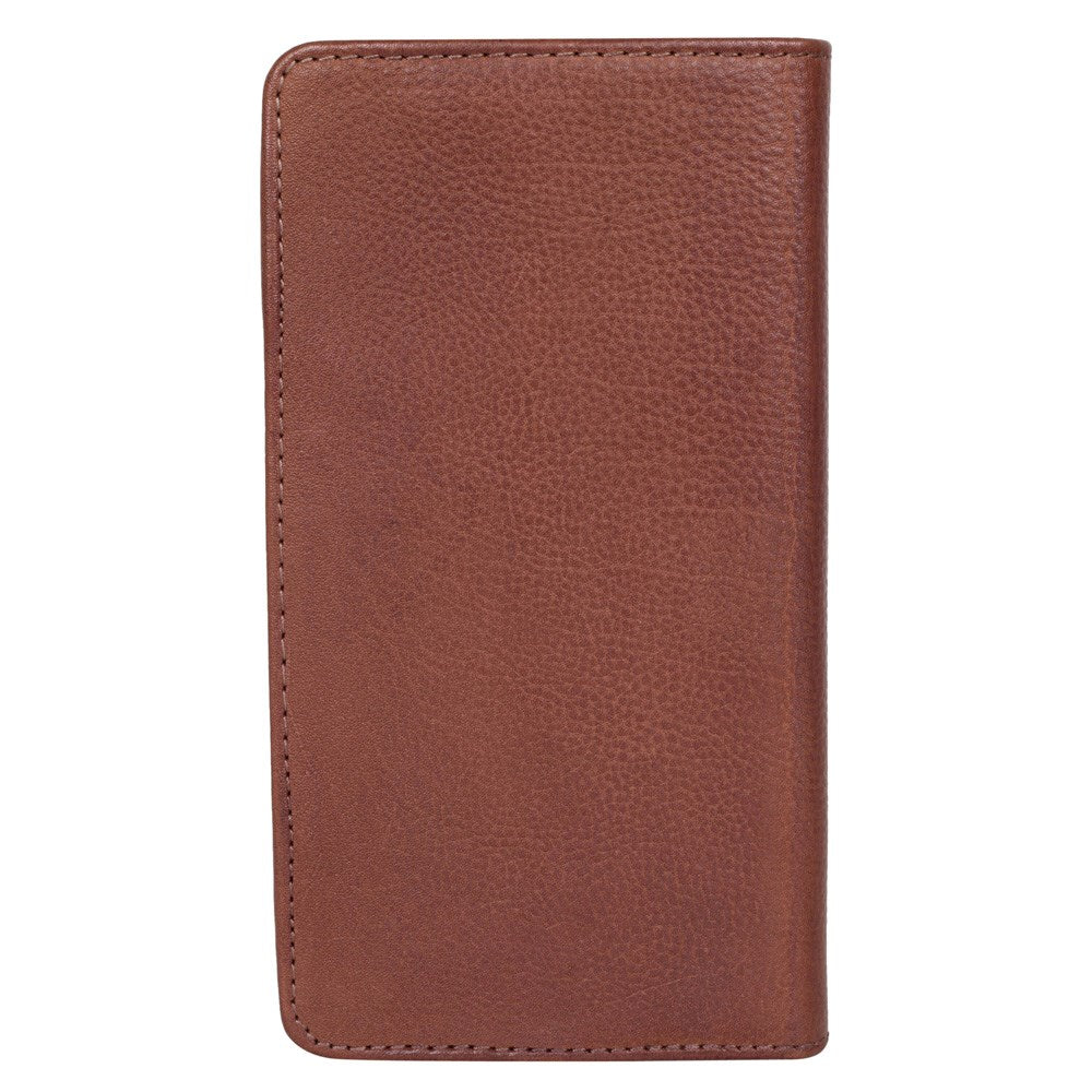 Buffalo Wallet Ægte Læder Universal Etui m. Pung (Maks. Mobil: 160 x 75mm) - Brun