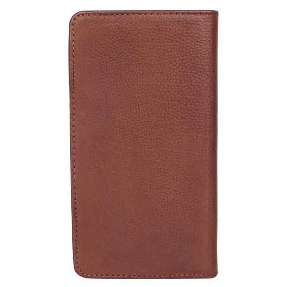 Buffalo Wallet Ægte Læder Universal Etui m. Pung (Maks. Mobil: 160 x 75mm) - Brun