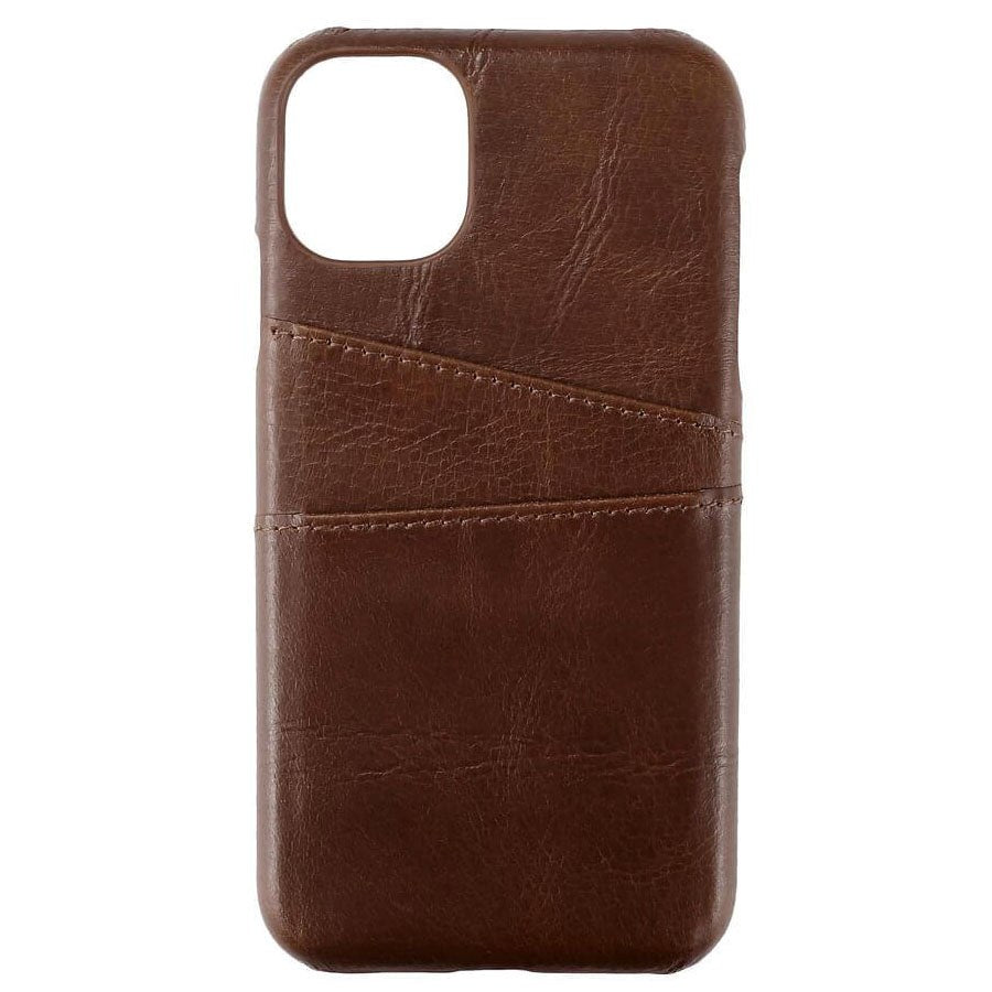 iPhone 11 Onsala Collection Mobil Cover m. Kortholder / Læder - Brun