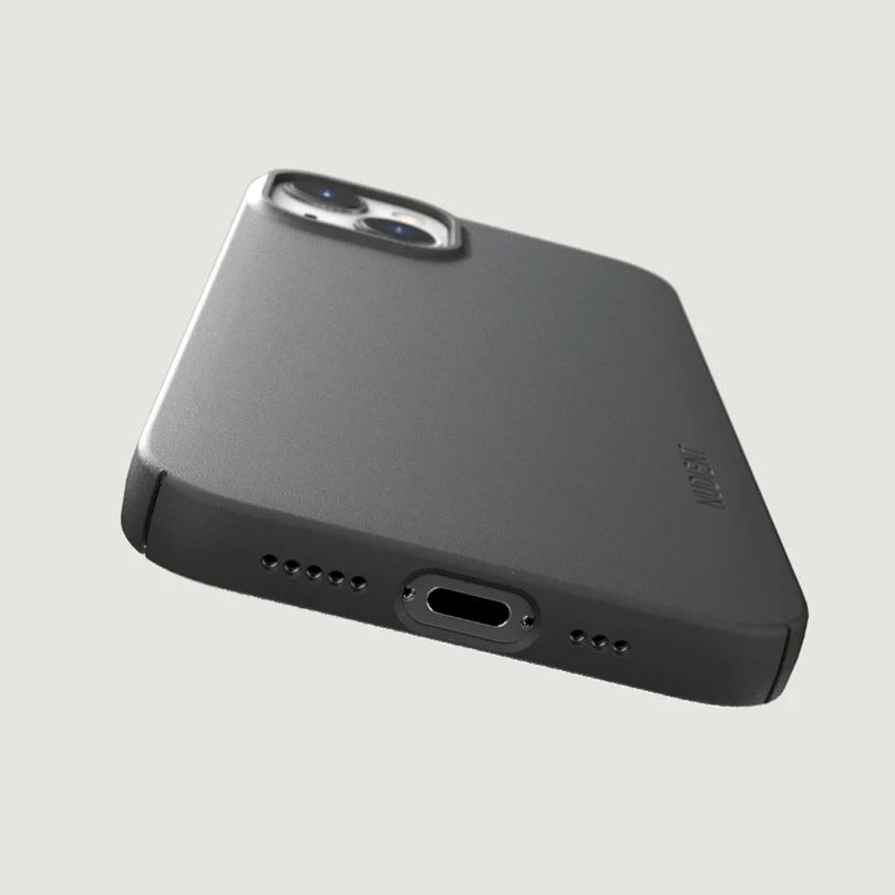 Nudient Thin Case V3 iPhone 13 Cover - Stone Grey