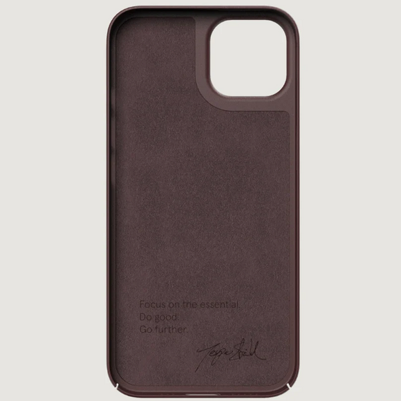 Nudient Thin Case V3 iPhone 13 Cover - Sangria Red