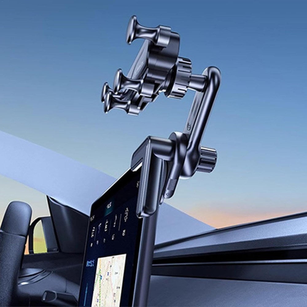 Fjedret Mobilholder - Tesla Model 3 / Model Y (2020-22) - Display - Sort