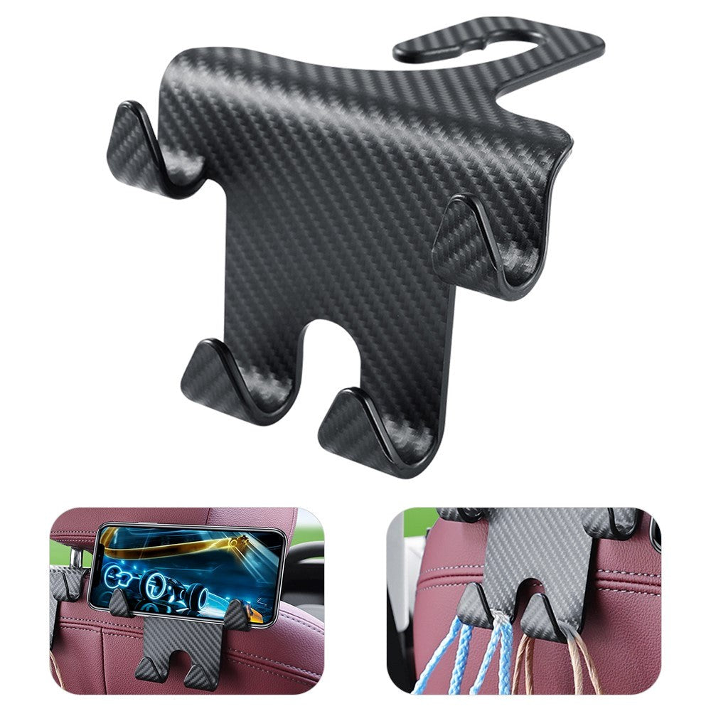 Smartphone Holder med Nakkestøtte Montering - Sort
