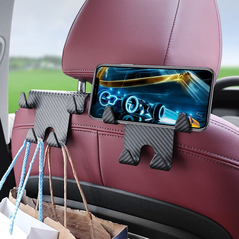 Smartphone Holder med Nakkestøtte Montering - Sort
