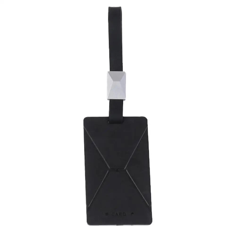 Tesla Model 3 (2017-23) / Model Y (2021-23) Card Key Silikone Cover m. Strop - Sort