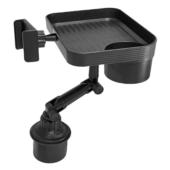 Multifunktionel Roterbar Mobilholder til Kopholder i Bil - Max Mobil: 60 x 90mm - Sort