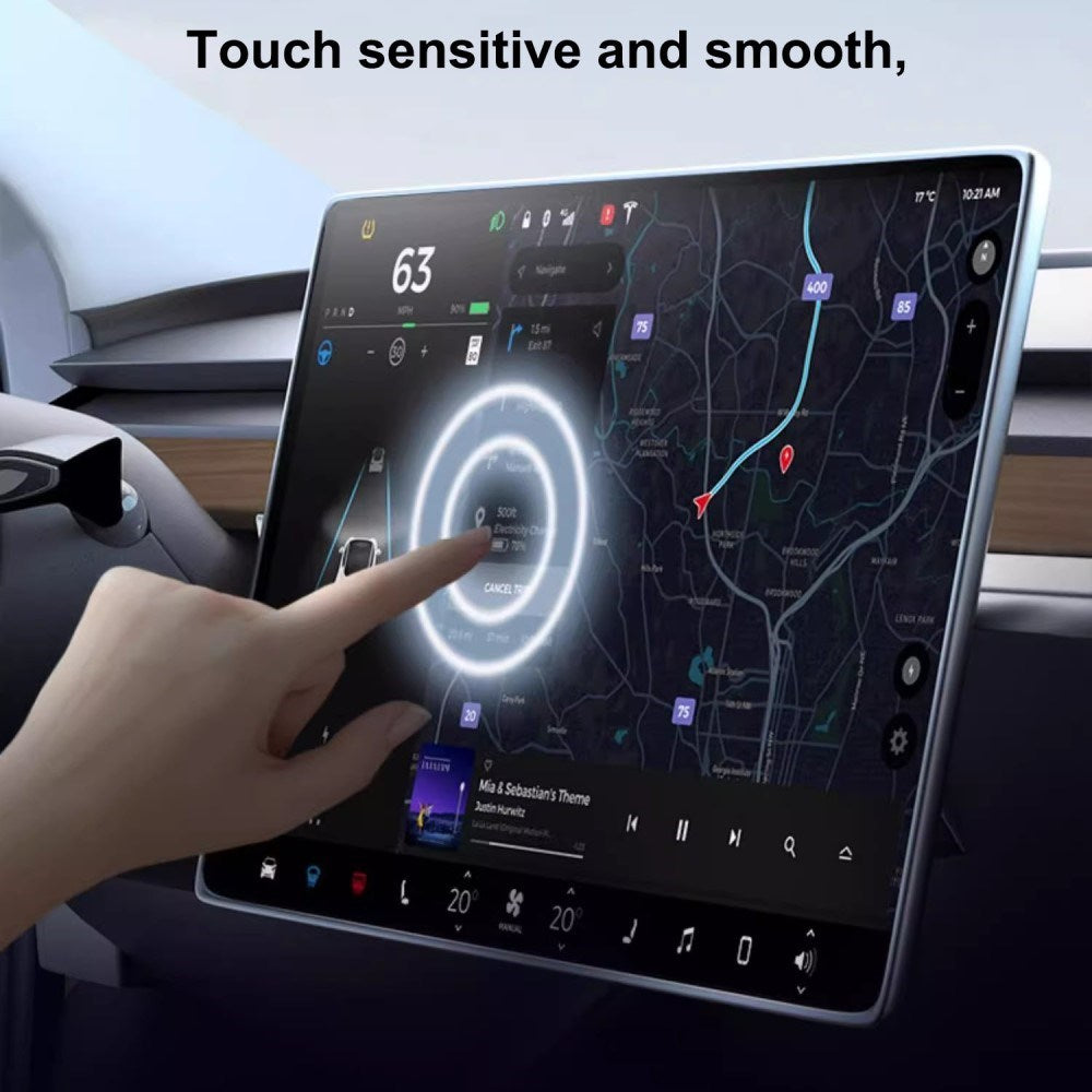 Tesla Model 3 / Y Mat Skærmbeskyttelse - Gennemsigtig