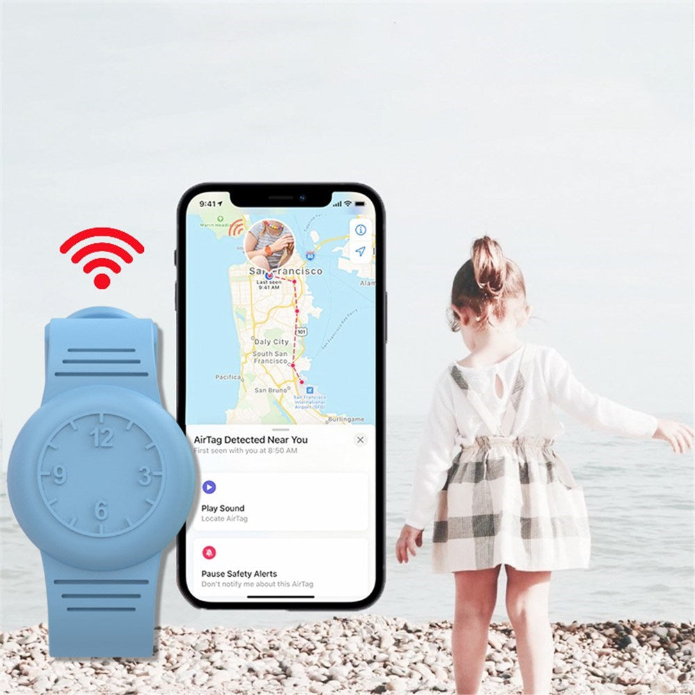 Apple AirTag 1. & 2. Gen. Silikonerem - Neon Grøn