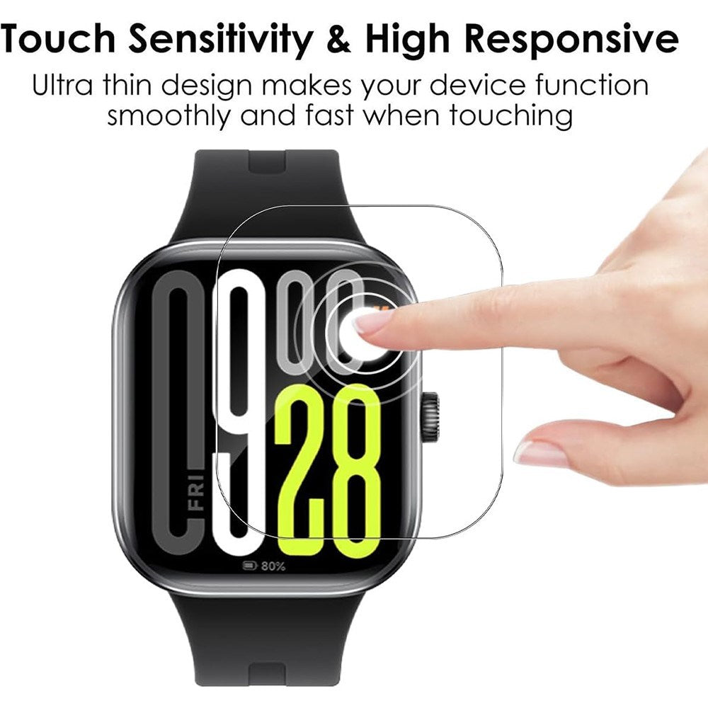 Xiaomi Redmi Watch 5 Skærmbeskyttelsesfilm - 3 stk. - Gennemsigtig