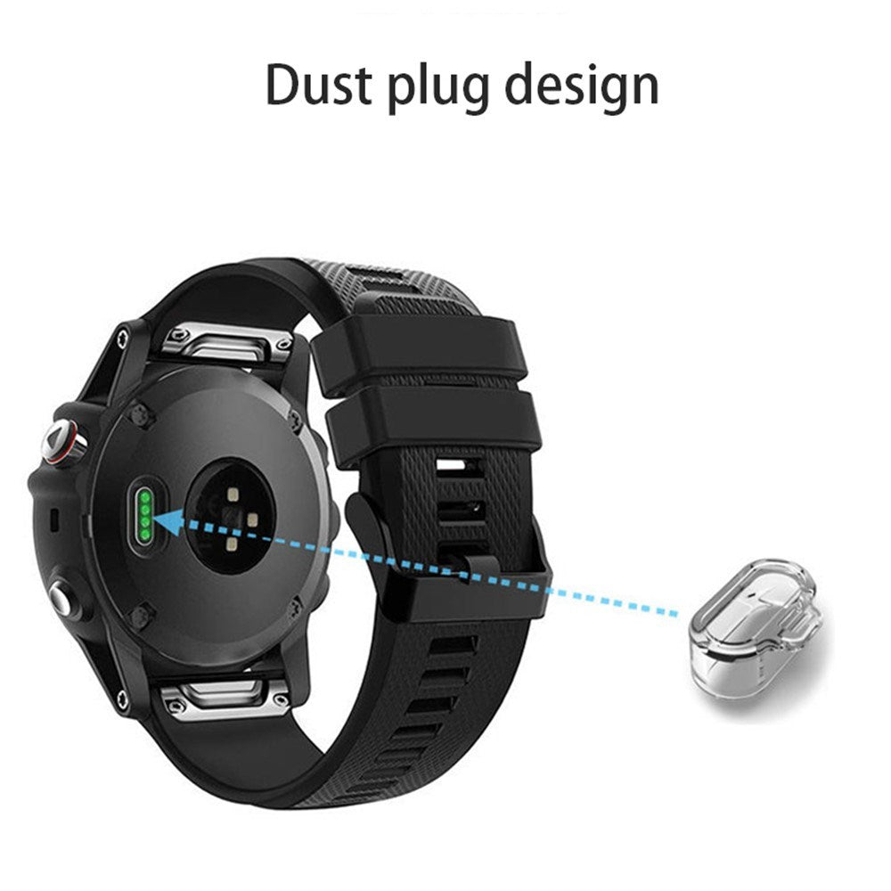 Silikone Støvbeskyttelsesprop til Garmin Forerunner 955 / 255 / 255S - Gennemsigtig