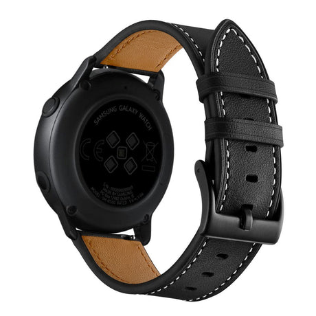 Universal Smartwatch Læder Rem (20mm) - Sort / Brun