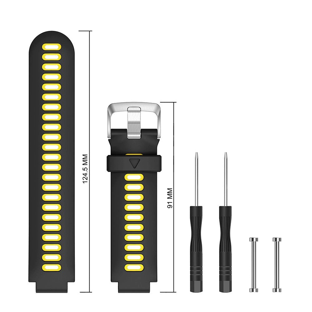 Universal Garmin Forerunner Interlaced Rem Sort / Gul