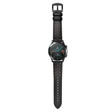Smartwatch Universal Læder Rem (22mm) - Sort / Brun