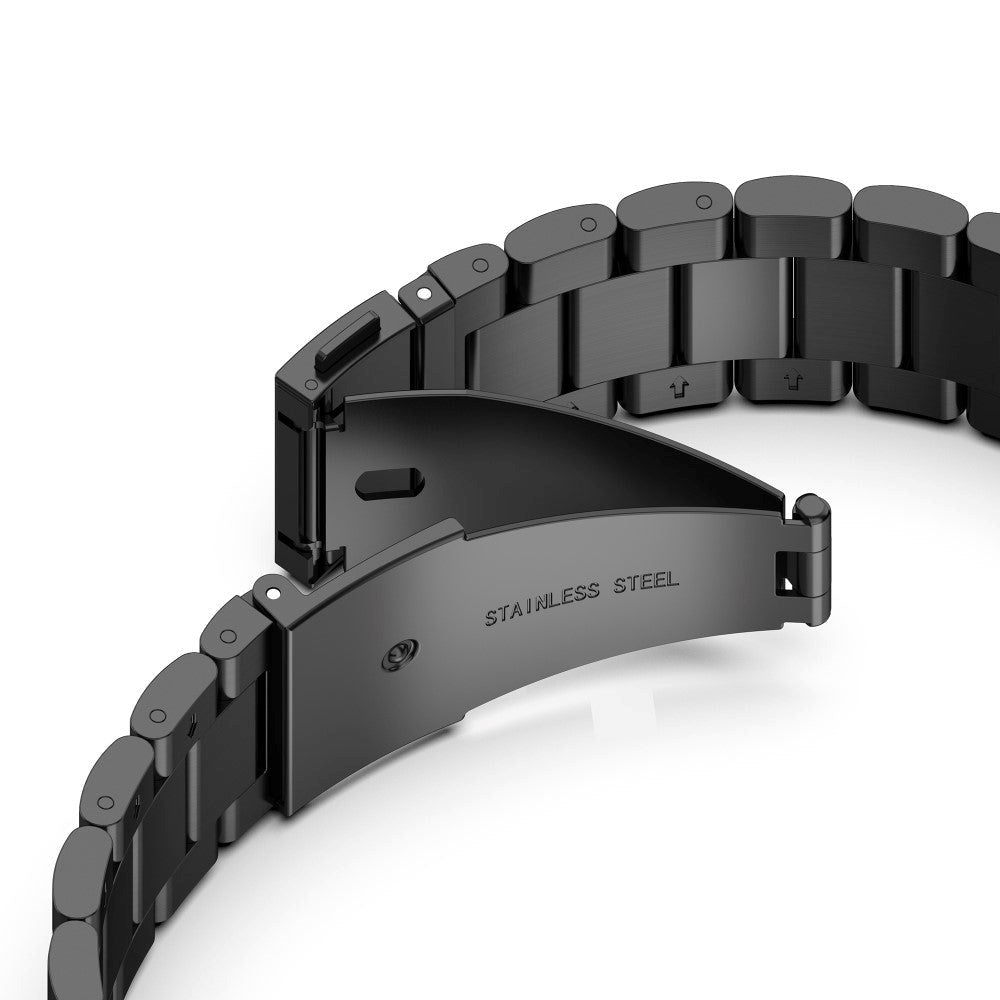 Smartwatch Rem Rustfri Stål (20mm) - Sort