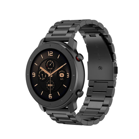 Smartwatch Rem Rustfri Stål (22mm) - Sort
