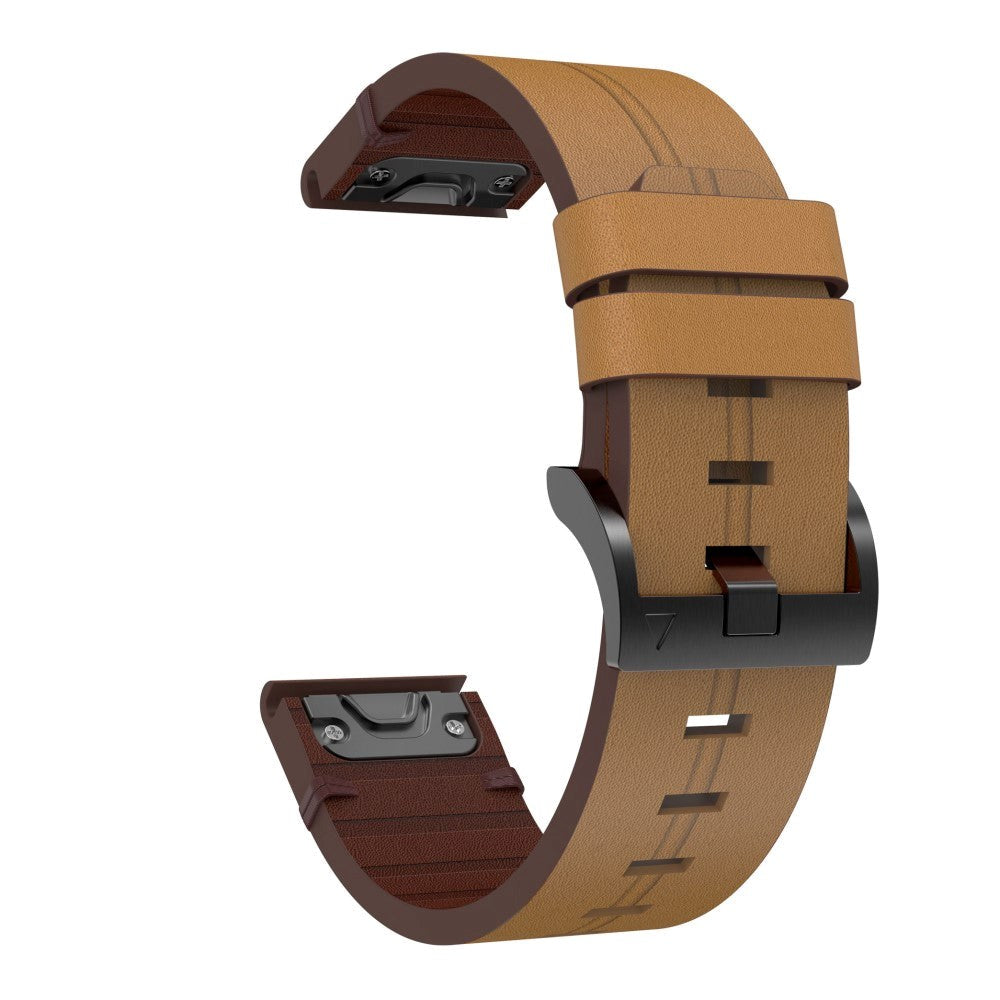 Universal Garmin 26mm QuickFit Læderrem - Brun