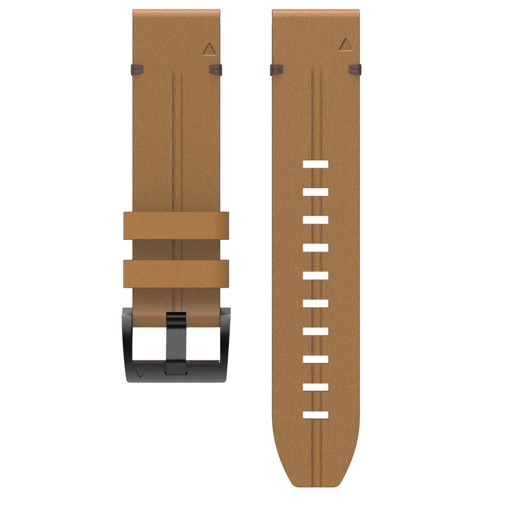 Universal Garmin 26mm QuickFit Læderrem - Brun