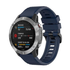 Universal Garmin 22mm QuickFit Riflet Silikone Rem - Blå