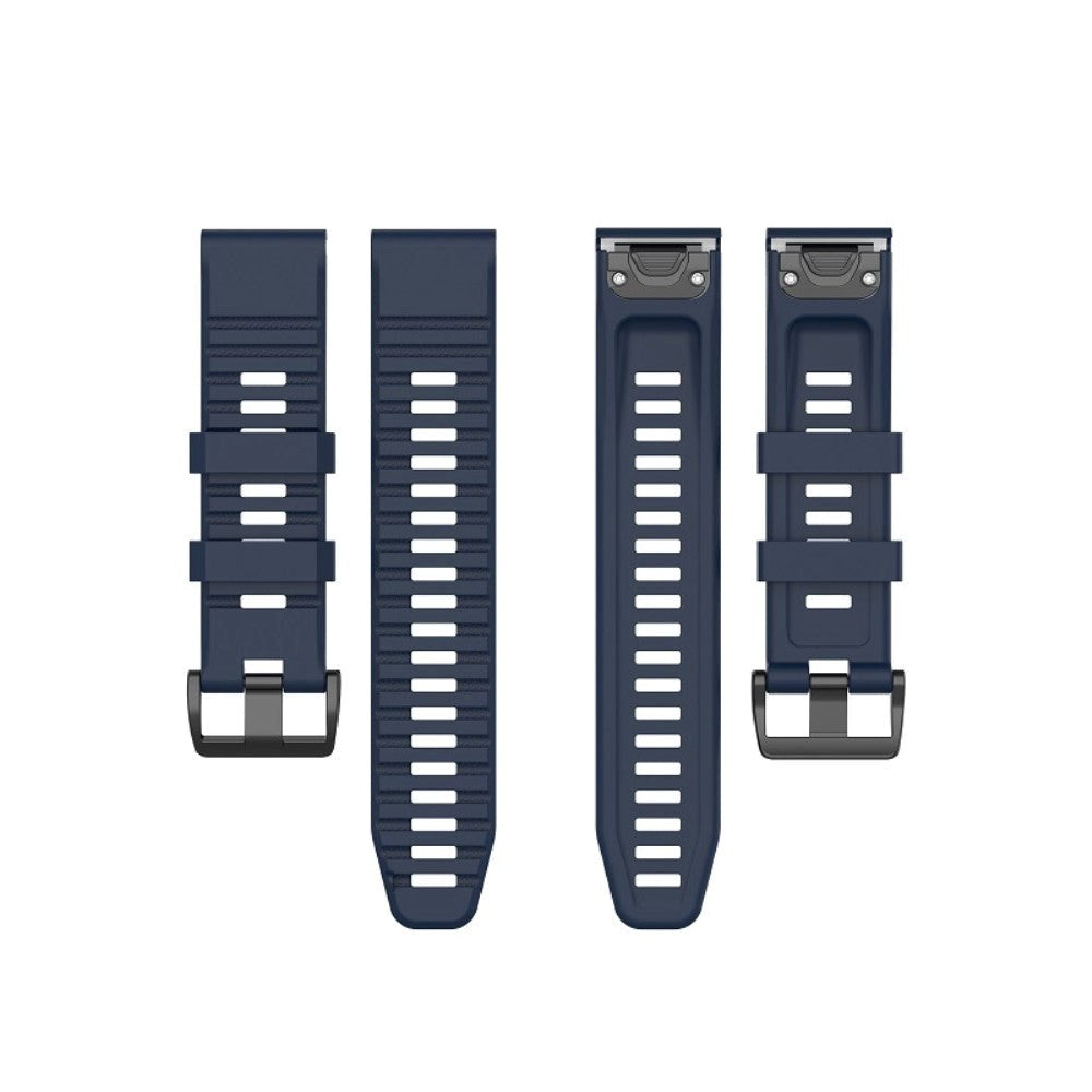 Universal Garmin 22mm QuickFit Riflet Silikone Rem - Blå