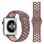 Apple Watch (38/40/SE/41/42mm) To-Farvet Silikone Rem - Puce