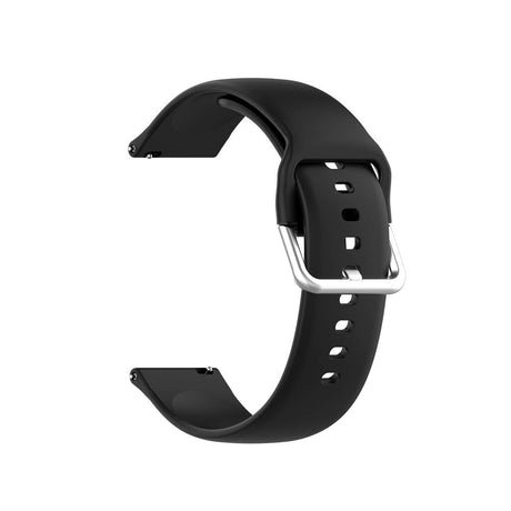 Smartwatch Buckle Silikone Rem (22mm) m. Spænde - Sort