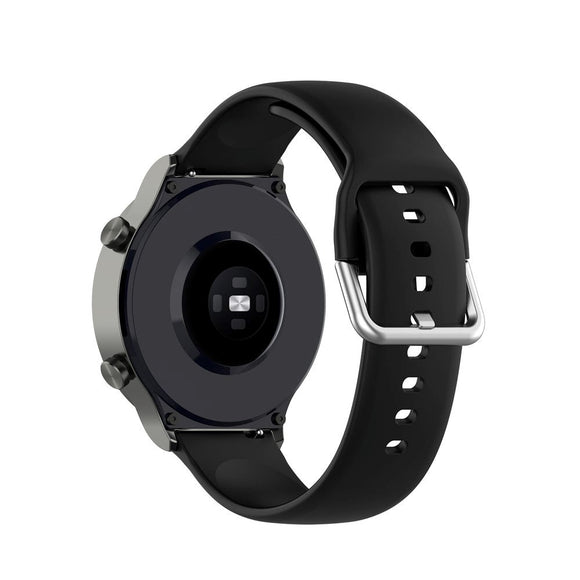 Smartwatch Buckle Silikone Rem (22mm) m. Spænde - Sort