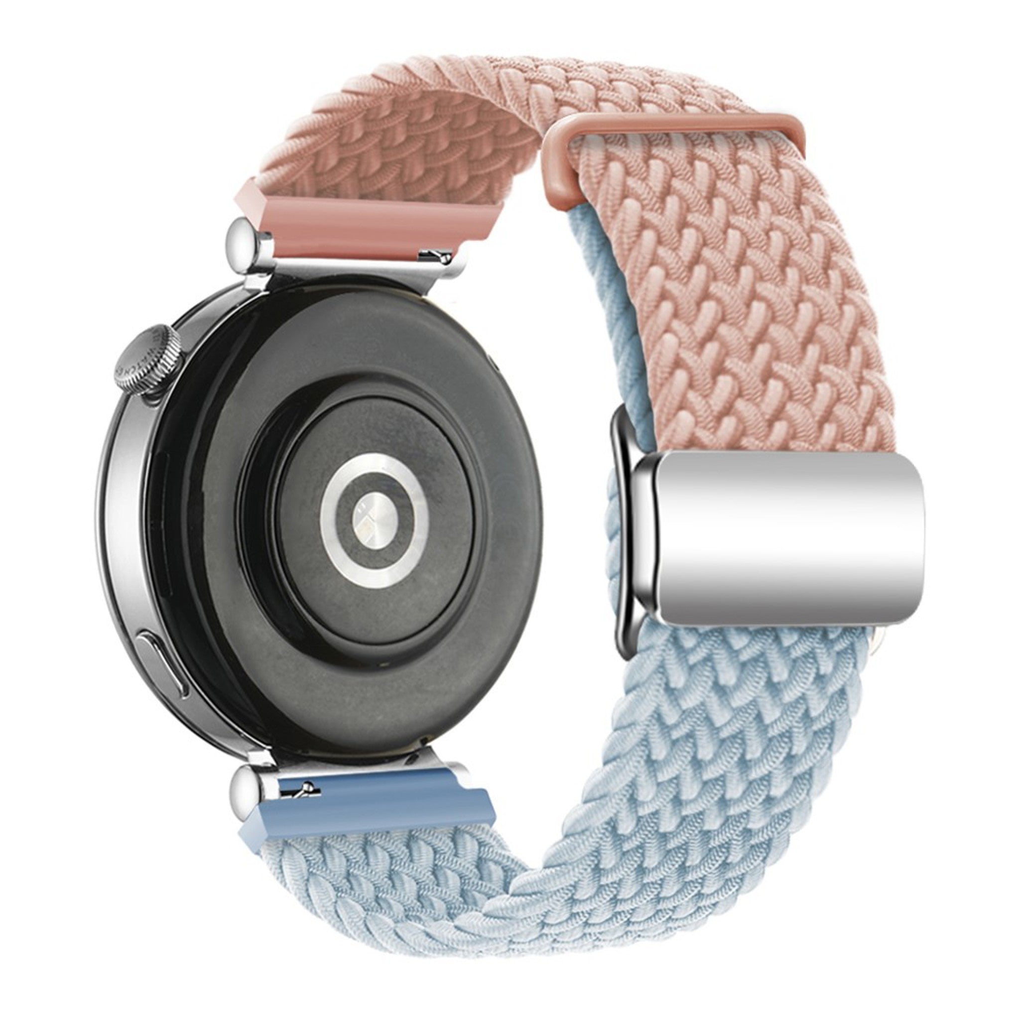 Universal 18mm EIDERWOOD Woven Urrem - Lyserød / Blå