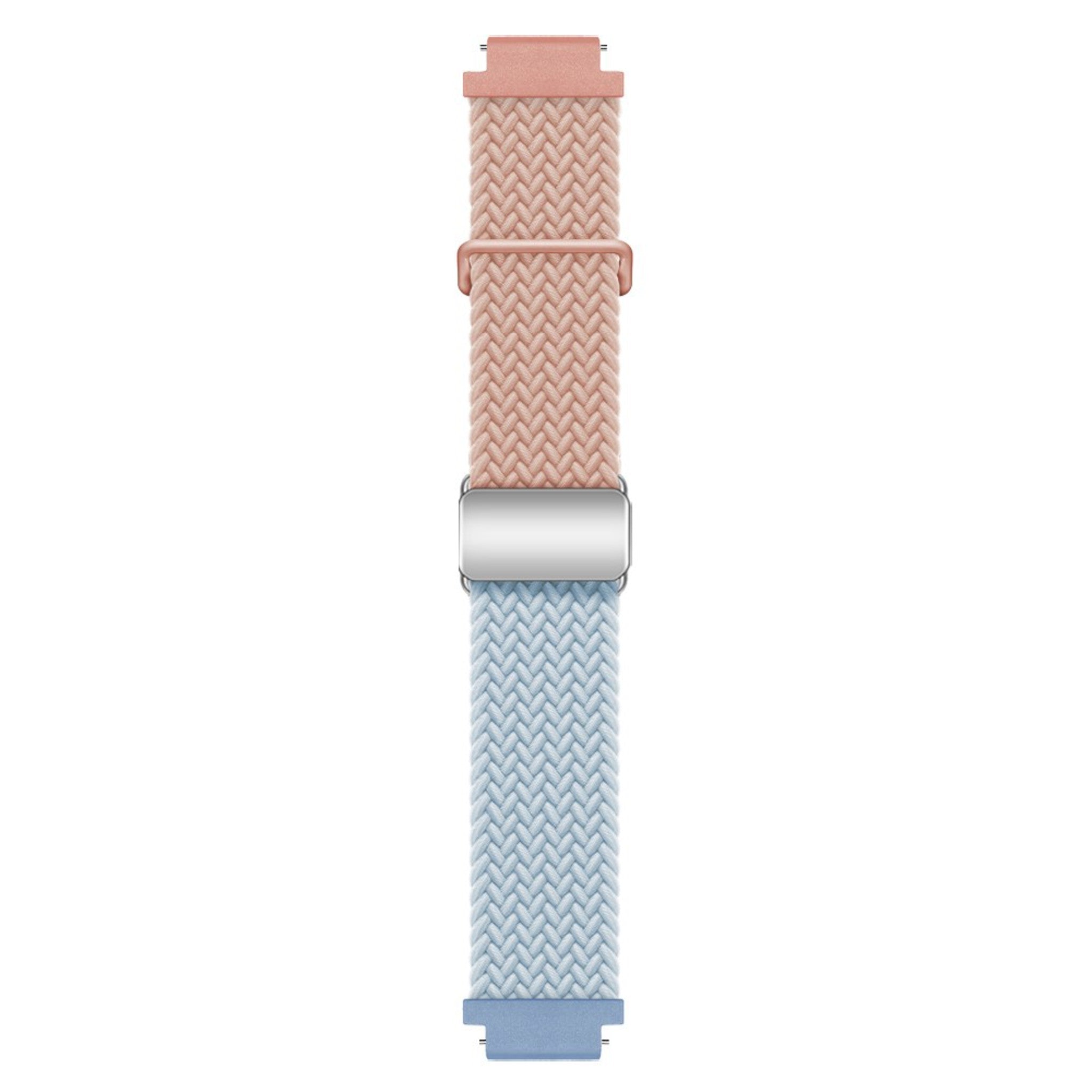 Universal 18mm EIDERWOOD Woven Urrem - Lyserød / Blå
