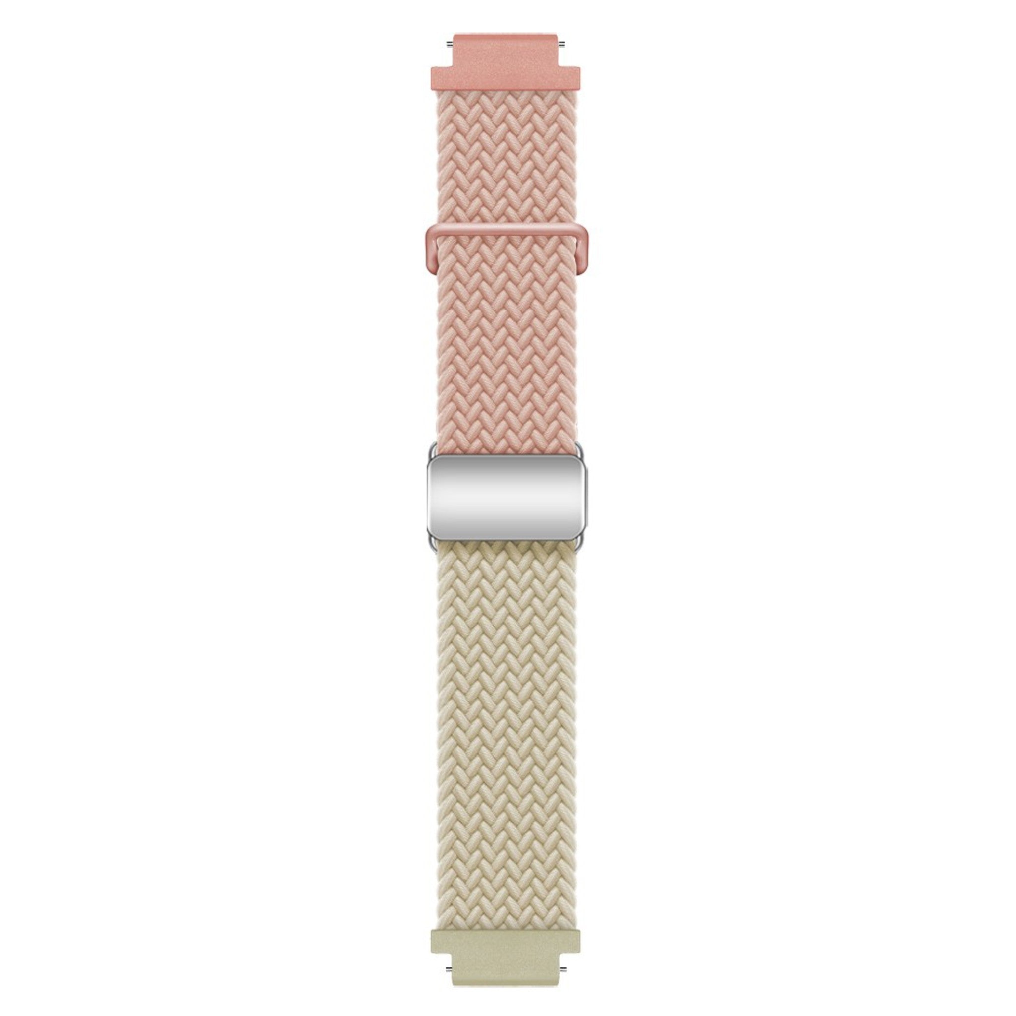 Universal 18mm EIDERWOOD Woven Urrem - Lyserød / Beige