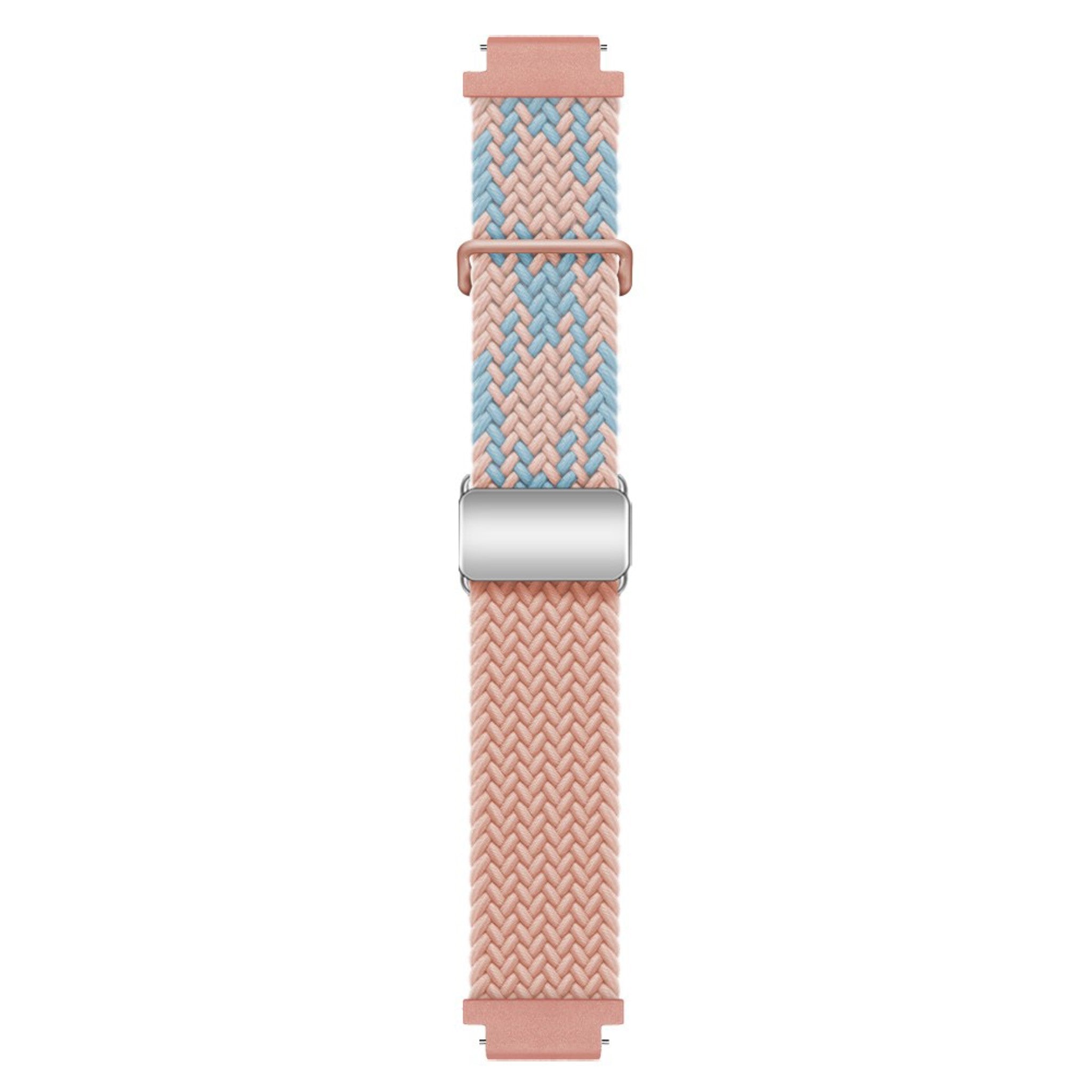 Universal 18mm EIDERWOOD Woven Urrem - Lyserød / Blå
