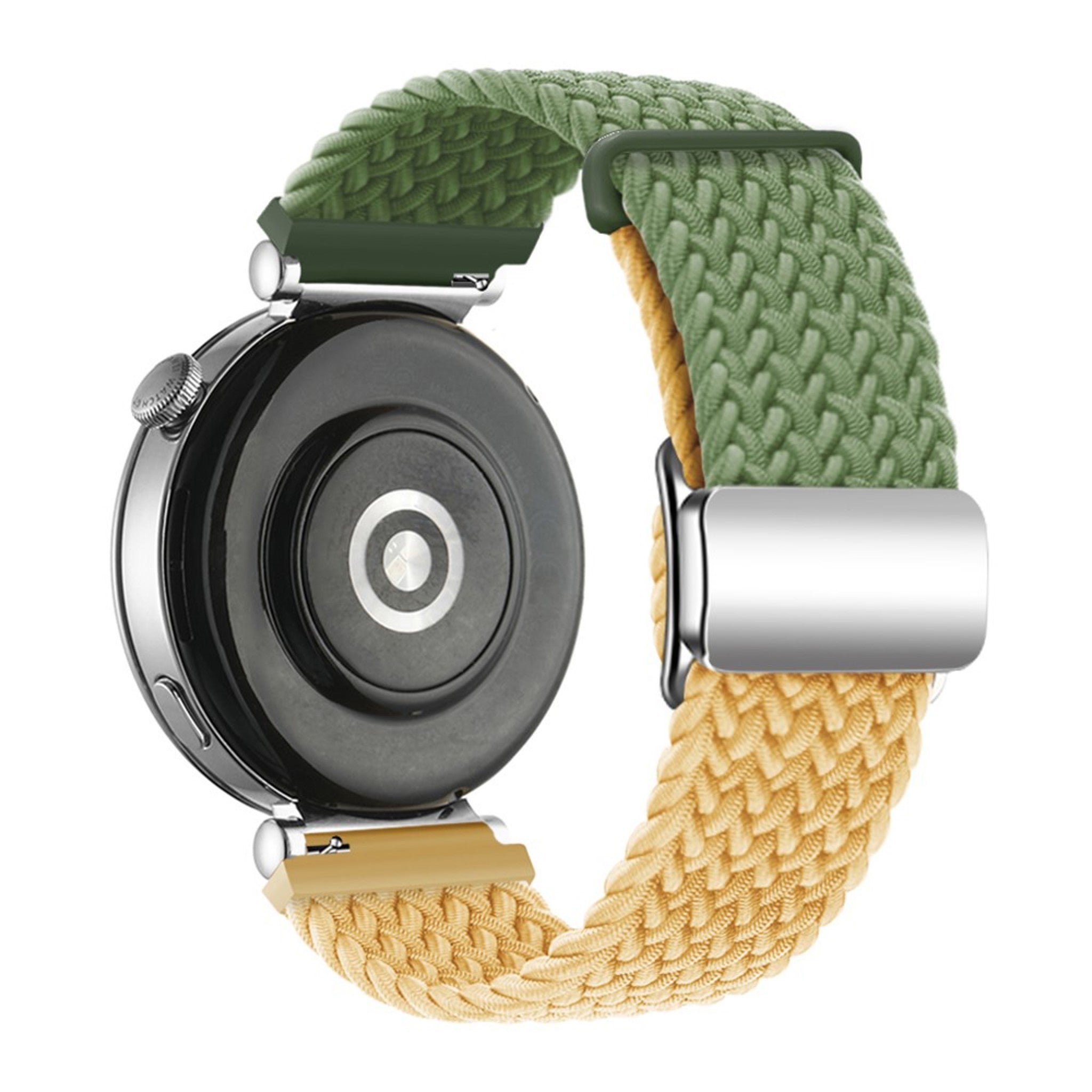 Universal 18mm EIDERWOOD Woven Urrem - Grøn / Gul