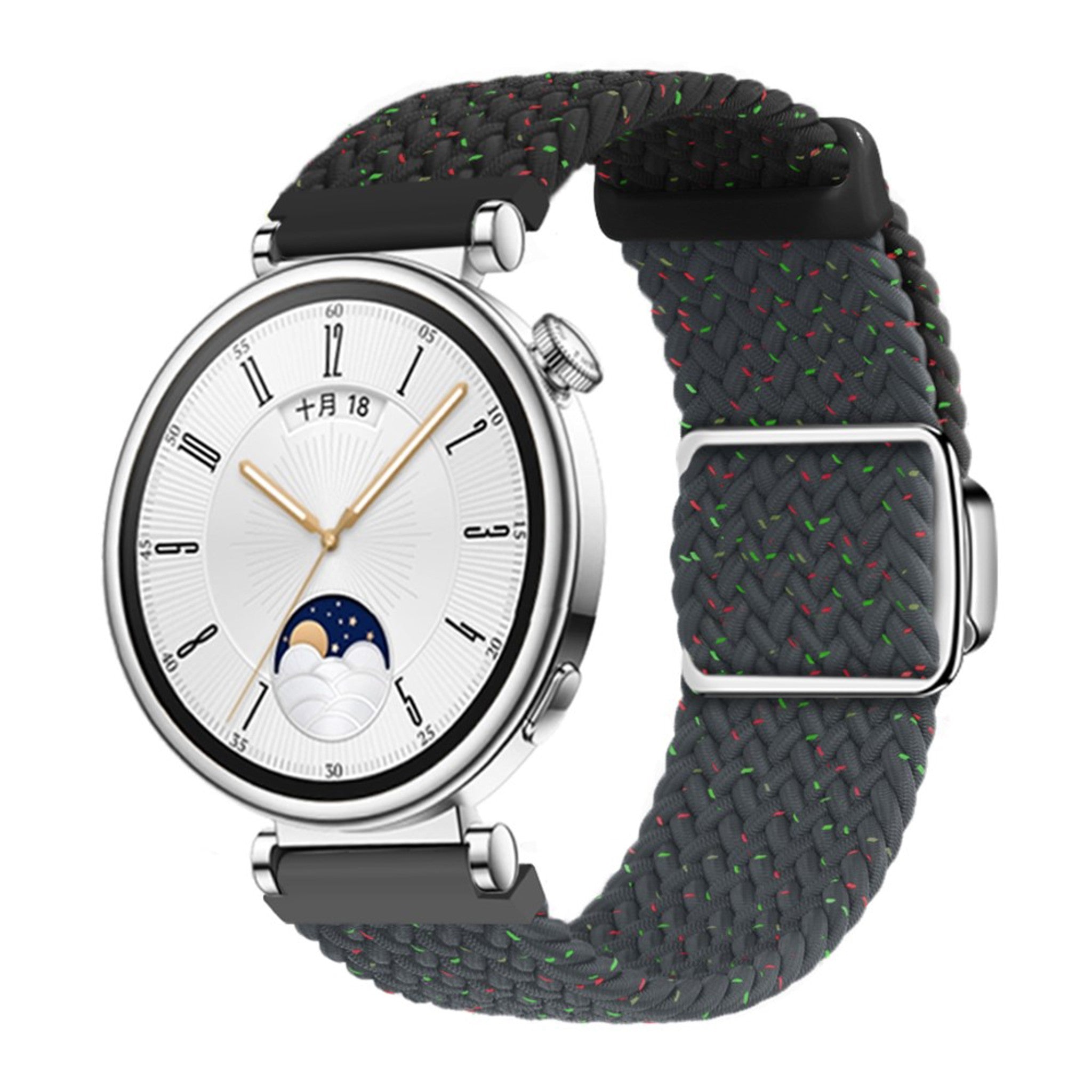 Universal 18mm EIDERWOOD Woven Urrem - Sort / Blå