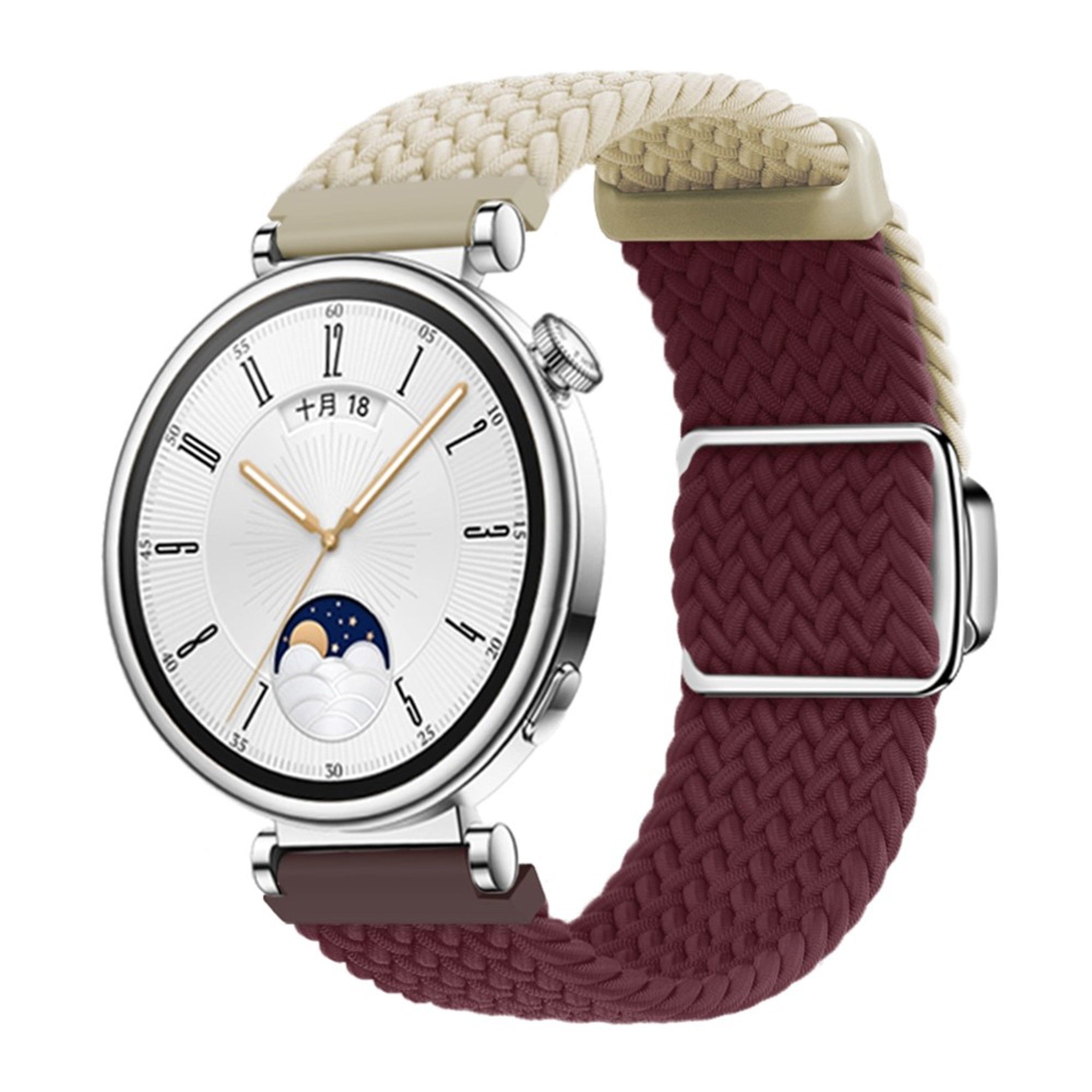 Universal 18mm EIDERWOOD Woven Urrem - Beige / Rød