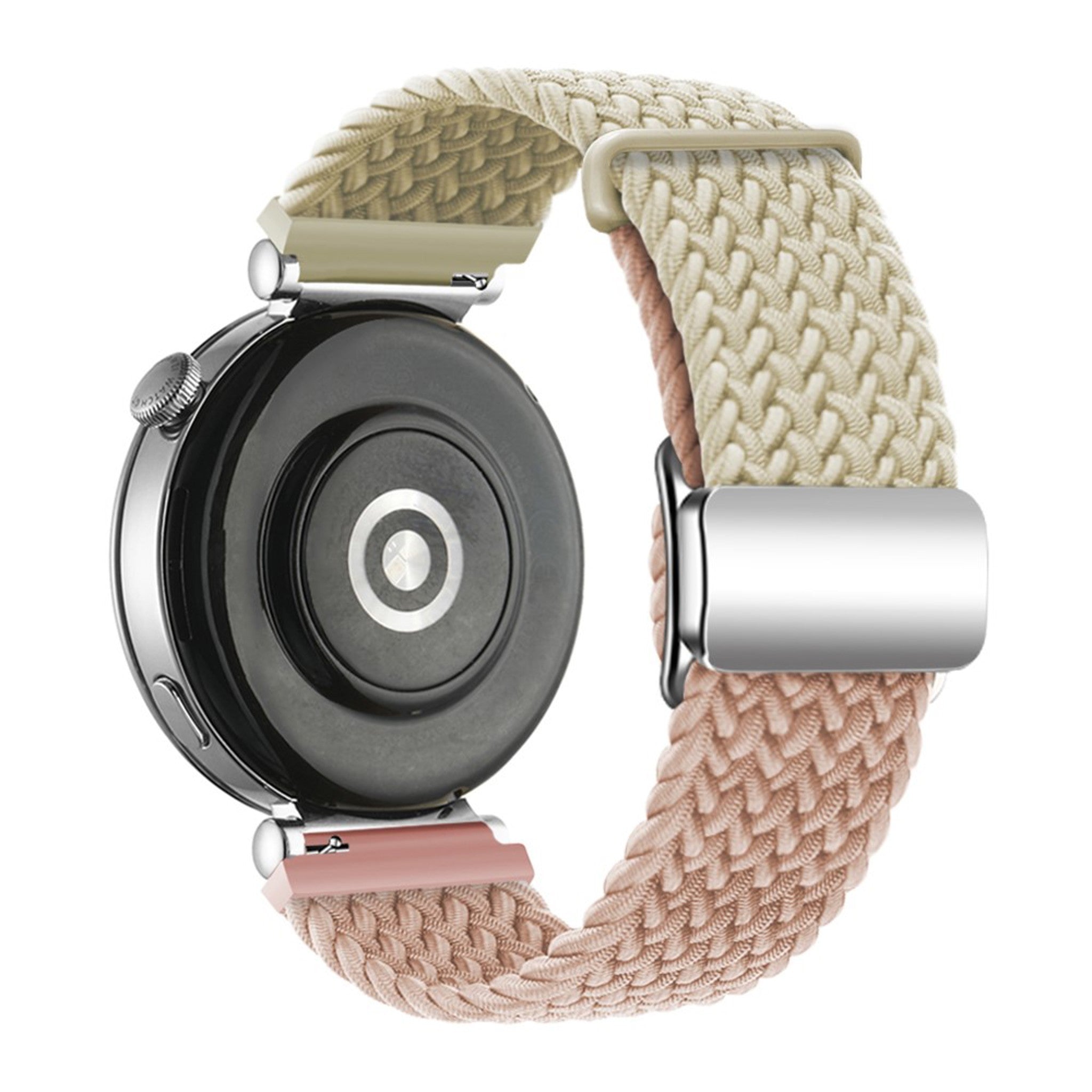 Universal 18mm EIDERWOOD Woven Urrem - Beige / Lyserød