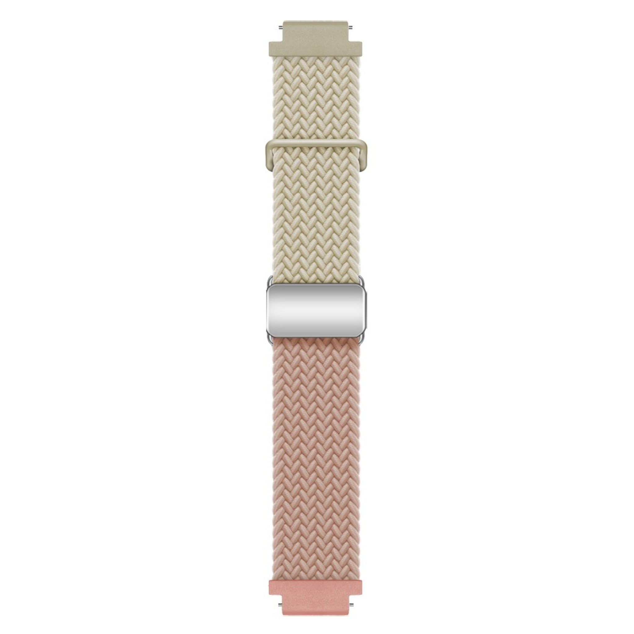Universal 18mm EIDERWOOD Woven Urrem - Beige / Lyserød