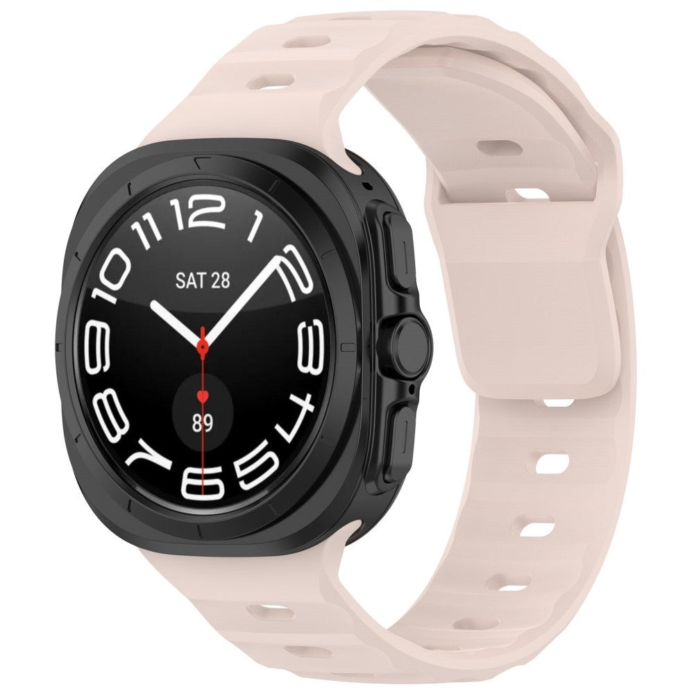 EIDERWOOD Samsung Galaxy Watch Ultra (47mm) Silikone Rem m. Spænde - Lyserød