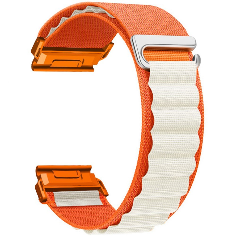 Universal Garmin 22mm QuickFit EIDERWOOD Nylon Rem - Orange / Beige