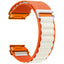 Universal Garmin 22mm QuickFit EIDERWOOD Nylon Rem - Orange / Beige