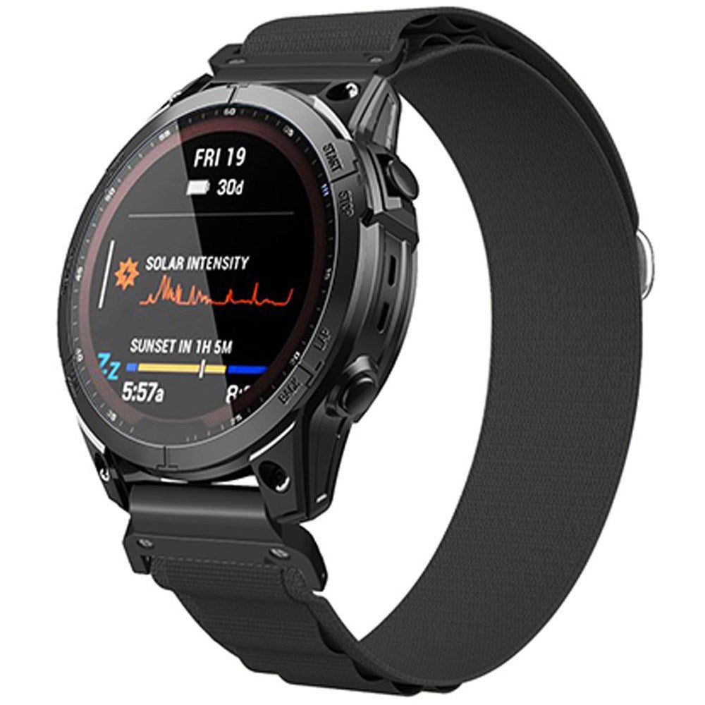 Universal Garmin 26mm Nylon Rem - Sort