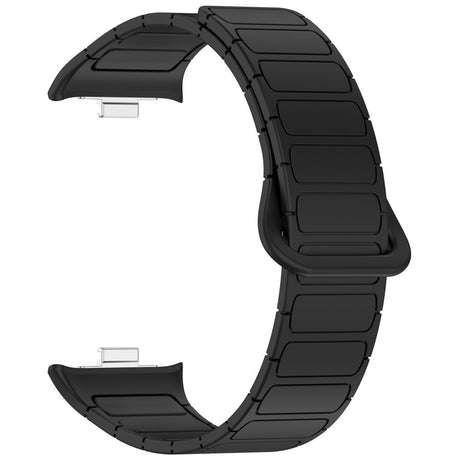 Xiaomi Smart Band 10 Pro / 9 Pro / 8 Pro Tofarvet Magnetisk Fleksibelt Plast Rem - Sort
